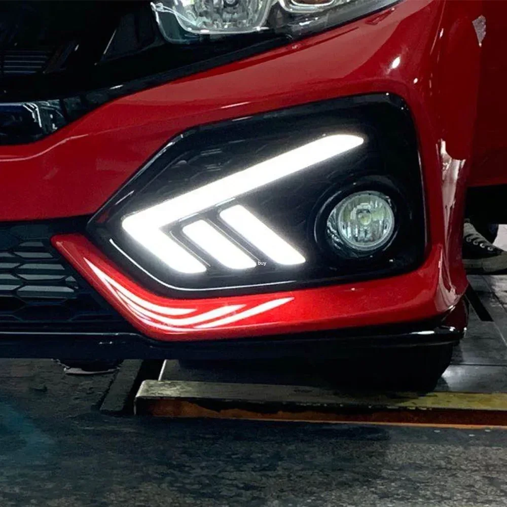 Luces LED diurnas dinámicas para parachoques Honda Civic X 2016-2020 - imagen 2