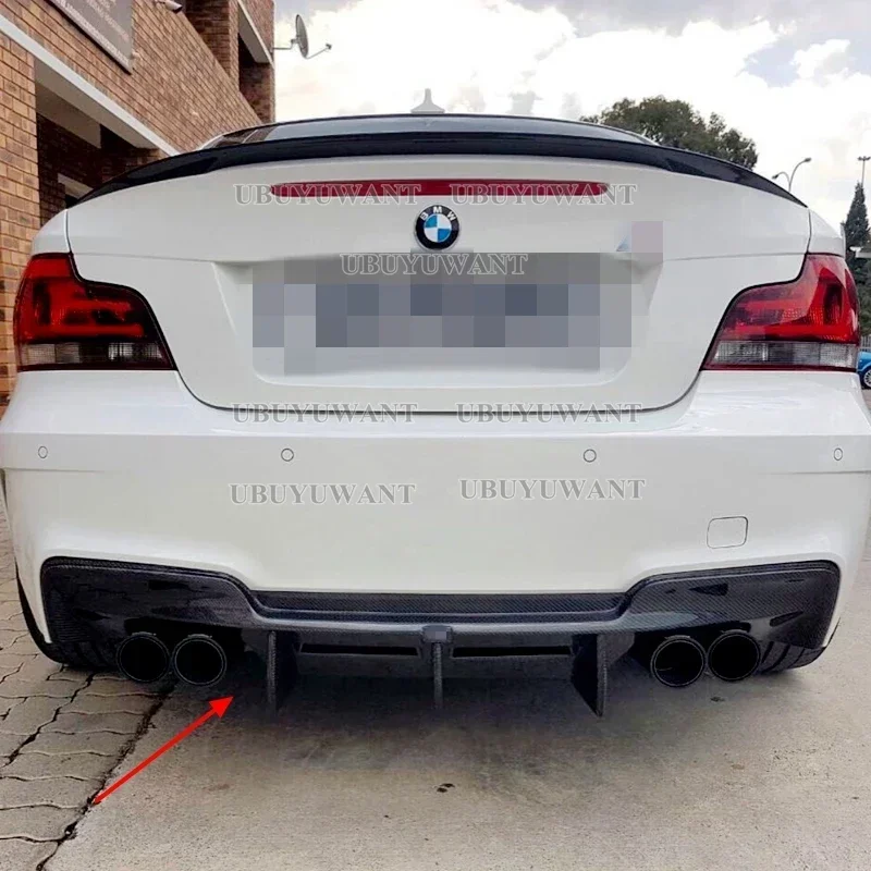 Difusor trasero de fibra de carbono para BMW E82 1M, 120d y 135i - imagen 3