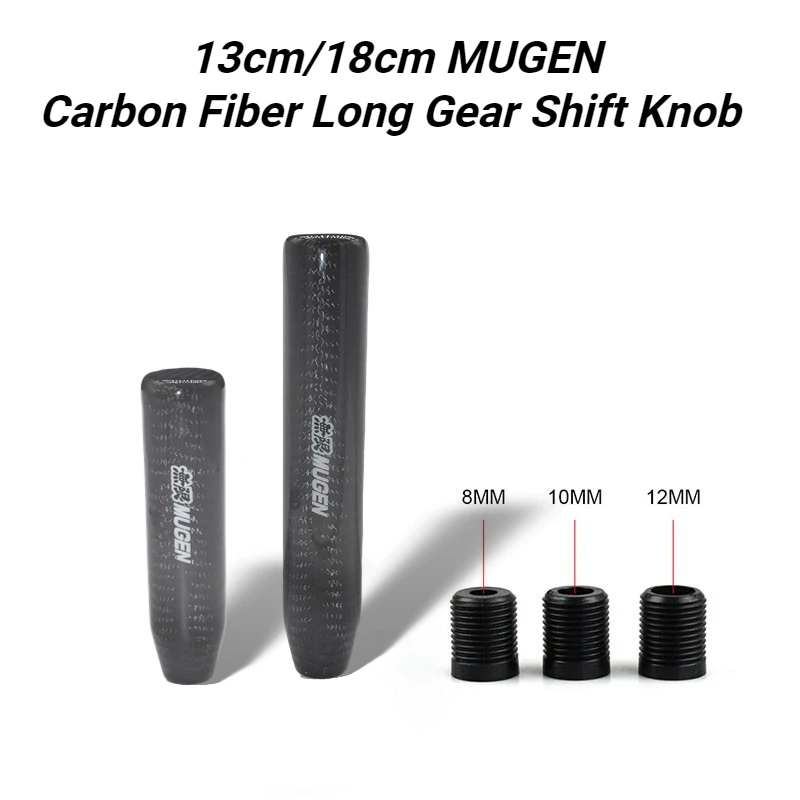 Pomo palanca cambio MUGEN fibra carbono