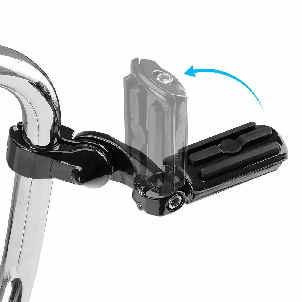 Reposapiés de goma negra para Harley Touring Sportster XL 883 1200 Softail DYNA Street XG 750 500 Custom - imagen 5