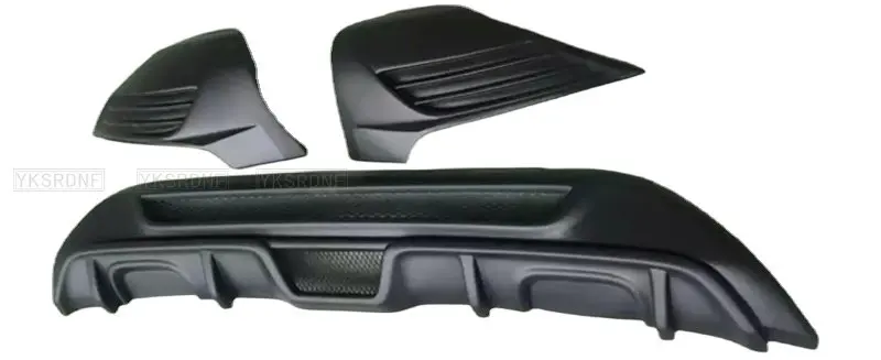 Acabado negro mate del alerón divisor Ford Fiesta estilo ST