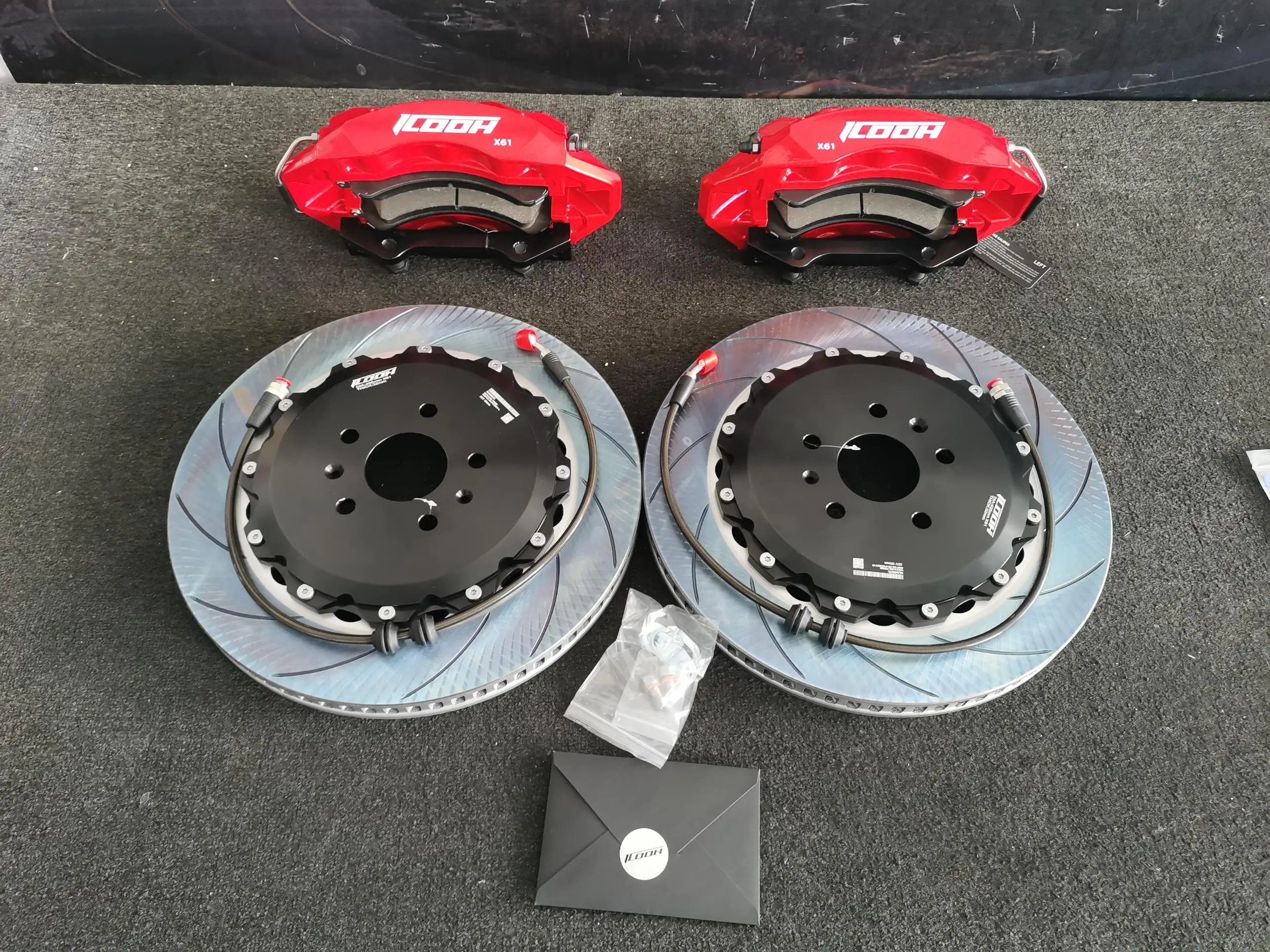 X61 Kit pinza freno 6 pistones con disco 355mm – Subaru Legacy BL 2008 - imagen 5