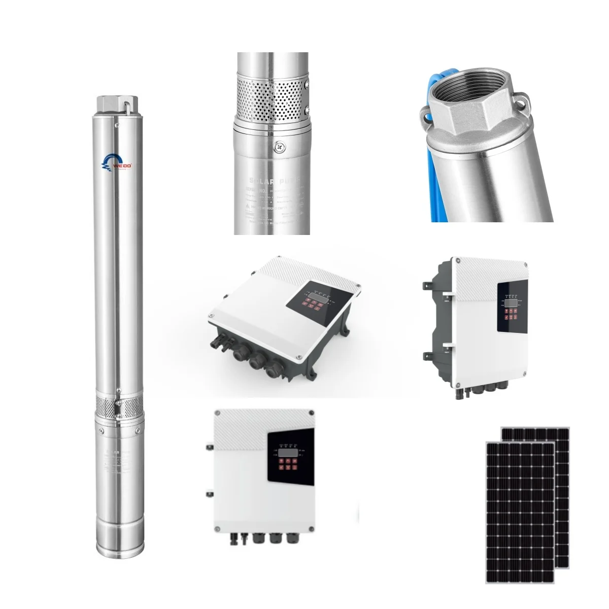 4WSDS13-130-300-2500D-A/D 2500W 4 pulgadas AC/DC TRANSFER SOLAR DE VERANO PROFONDA BOMBA DE AGUA SUBMERSIBLE para FARM/JARDEN/FOUNTAIN