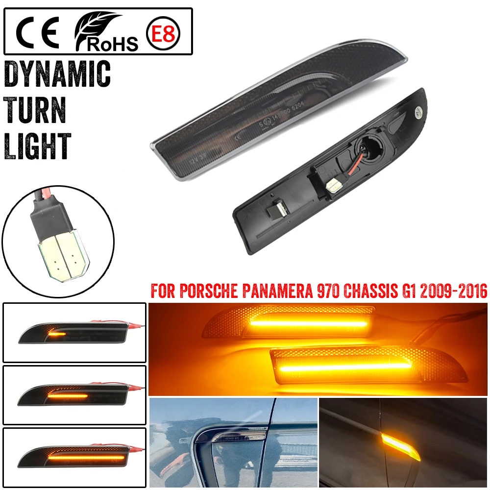 97063103402 Intermitente lateral LED dinámico Porsche Panamera 970
