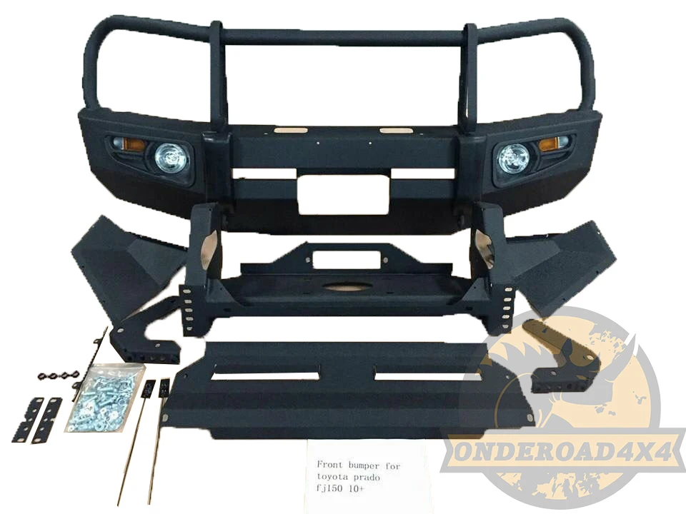 Parachoques delantero de acero para Land Cruiser Prado LC150 2010+ - imagen 4