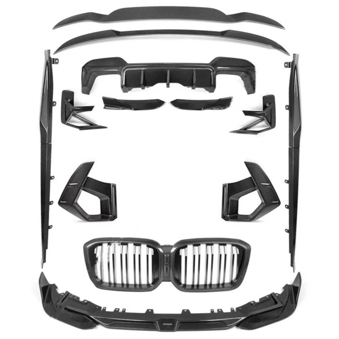 Kit de carrocería de fibra de carbono seco para BMW X3M F97 - Vista frontal