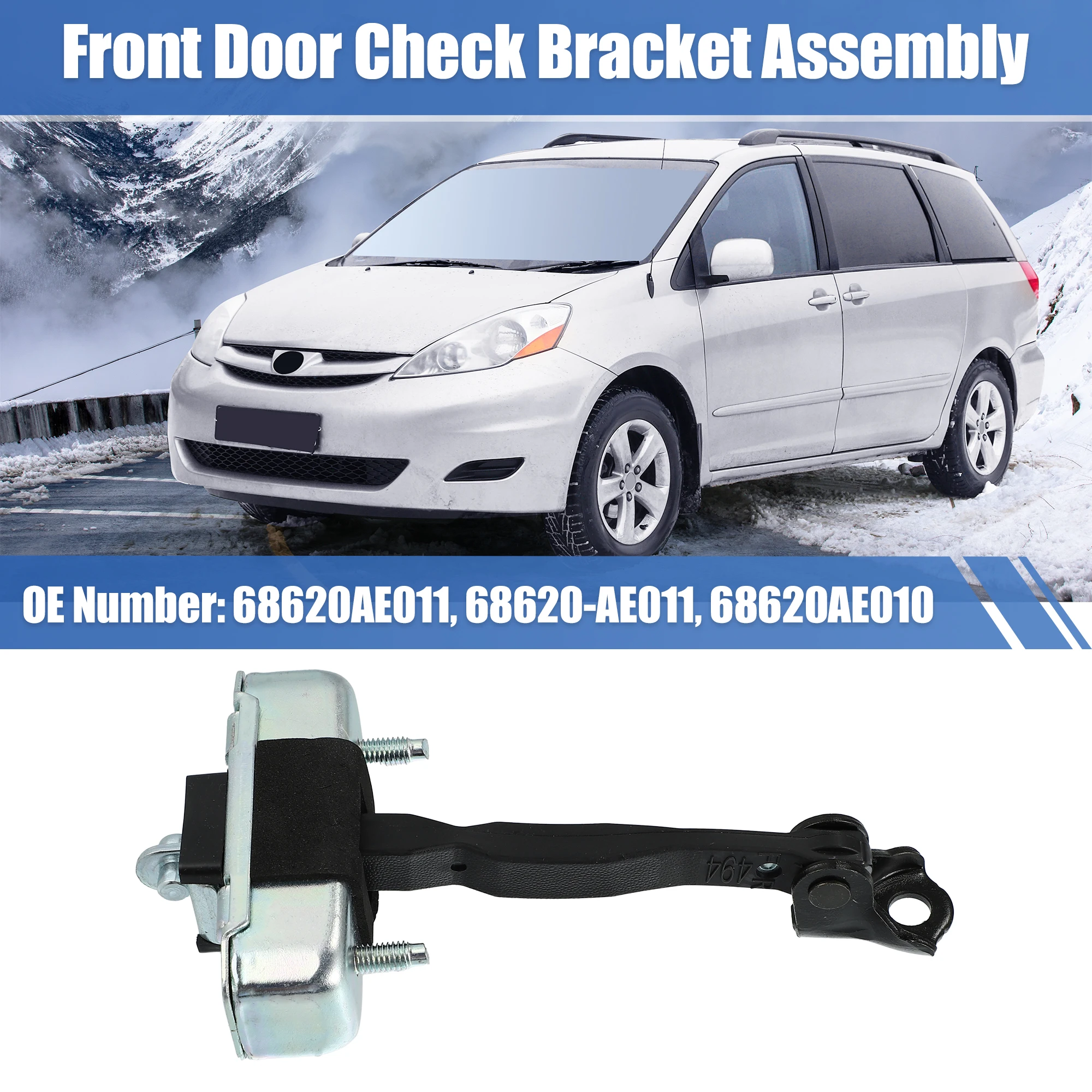 X Autohaux Limitador de puerta delantera 68620AE011 – Toyota Sienna - imagen 2