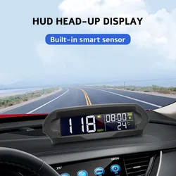 Velocímetro GPS HUD solar con avisos de fatiga y exceso de velocidad