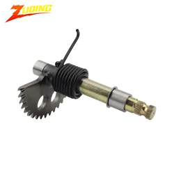 Eje de arranque GY6 con resorte 129 mm – 125‑150 cc scooter