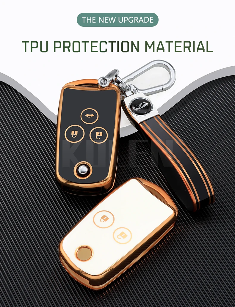 Detalle de la carcasa protectora para llave de automóvil