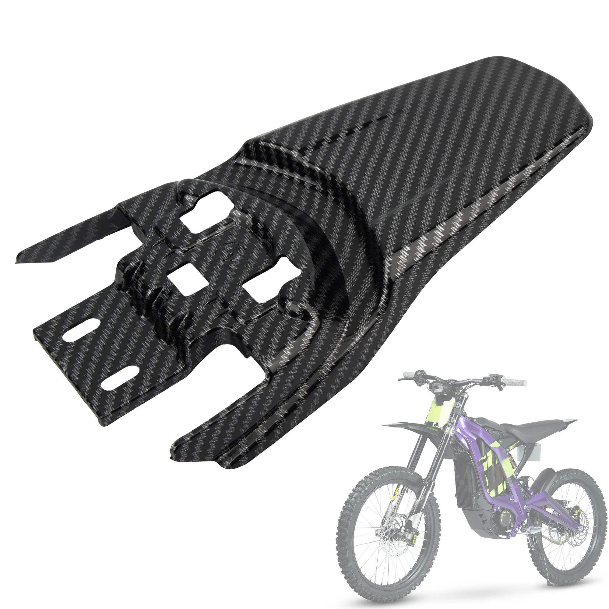 Guardabarros trasero de fibra de carbono para Surron Light Bee X S Dirt Bike, accesorios para Motocross, Kit Universal, piezas de mejora para Pit Bike - imagen 5