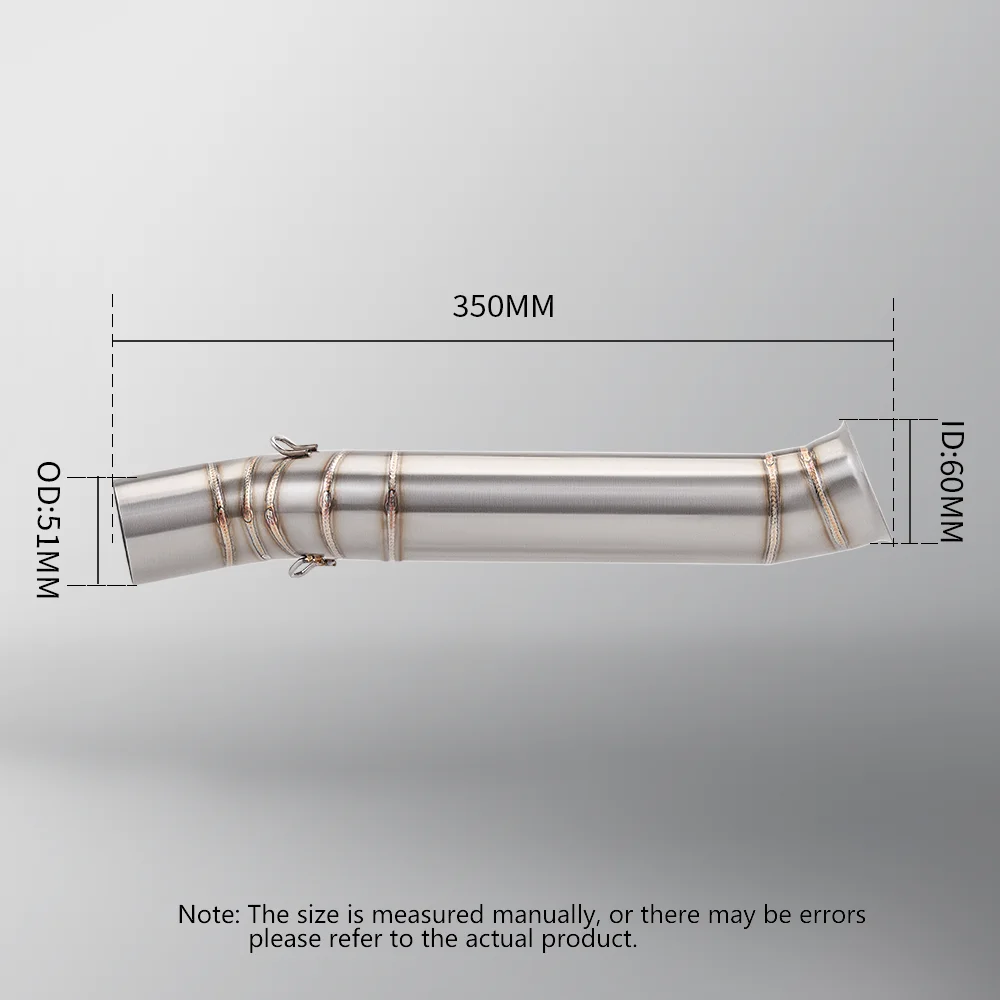Escape antideslizante para CFMOTO 800MT 800 mt CF800-5A 2021 2022 2023 2024 Escape de motocicleta Moto modificar tubo medio tubo de enlace - imagen 4