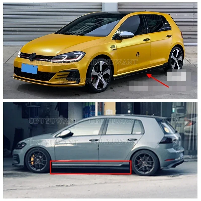 Kit faldas laterales Racing ABS VW Golf 7 MK7 2014-2017 - imagen 4