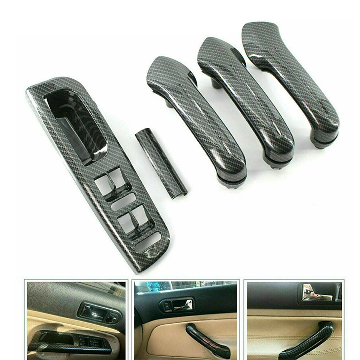 Panel puerta fibra de carbono izquierdo – VW Bora Jetta MK4 1999-2005