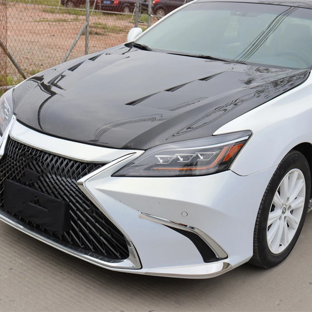 Tapa de válvulas delantera de fibra de carbono para Lexus ES 2006-2012 - imagen 3