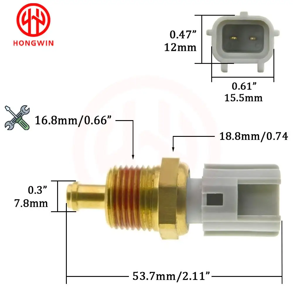 Ford Powerstroke Sensor de temperatura de aceite 7.3/6.7 OEM 1889511C1 - imagen 3