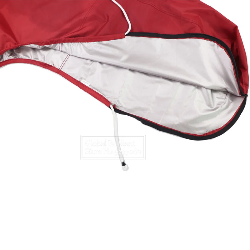 Cubierta motor fueraborda 420D impermeable 6-225HP anti-viento roja - imagen 4
