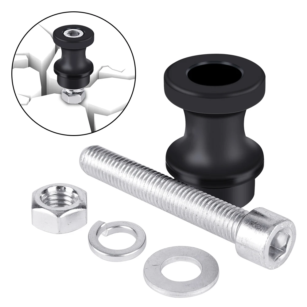 Gancho para cabrestante de aluminio con soporte de acero negro - imagen 3