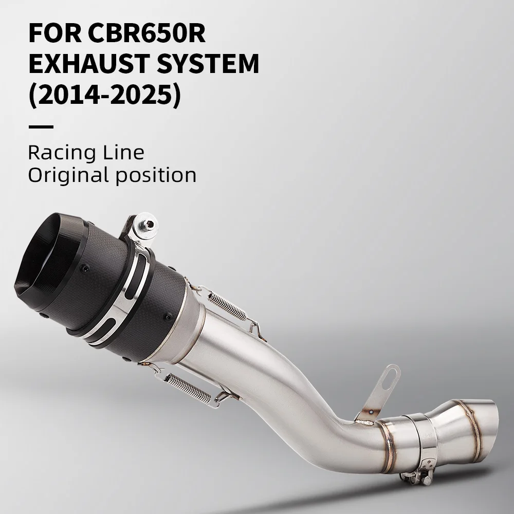 Tubo de conexión de escape 60 mm para Honda CBR650/CB650R