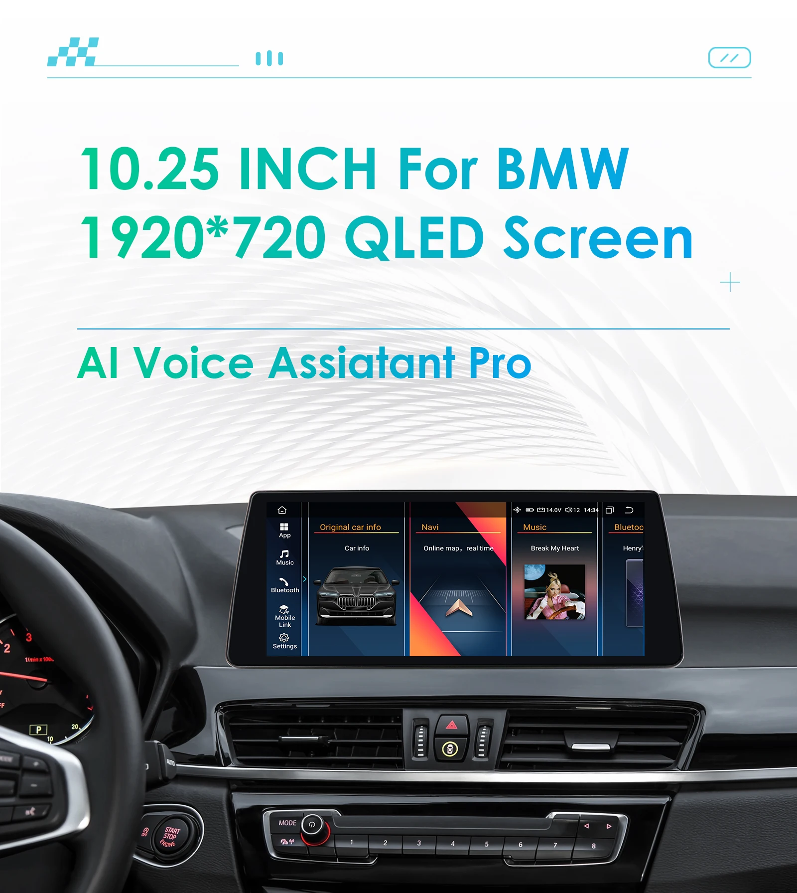 Radio GPS Android Hizpo para BMW X1 F48 2016-2017 - imagen 2