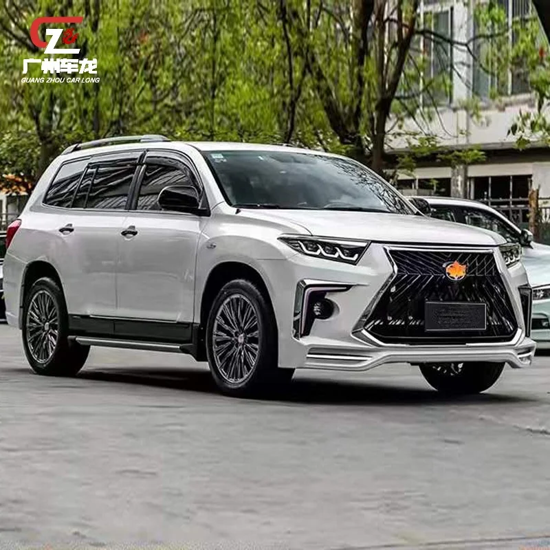 Kit de carrocería de alta calidad para Highlander 2012-2014, conjunto de parachoques trasero delantero Lexus modificado, parachoques de coche - imagen 4