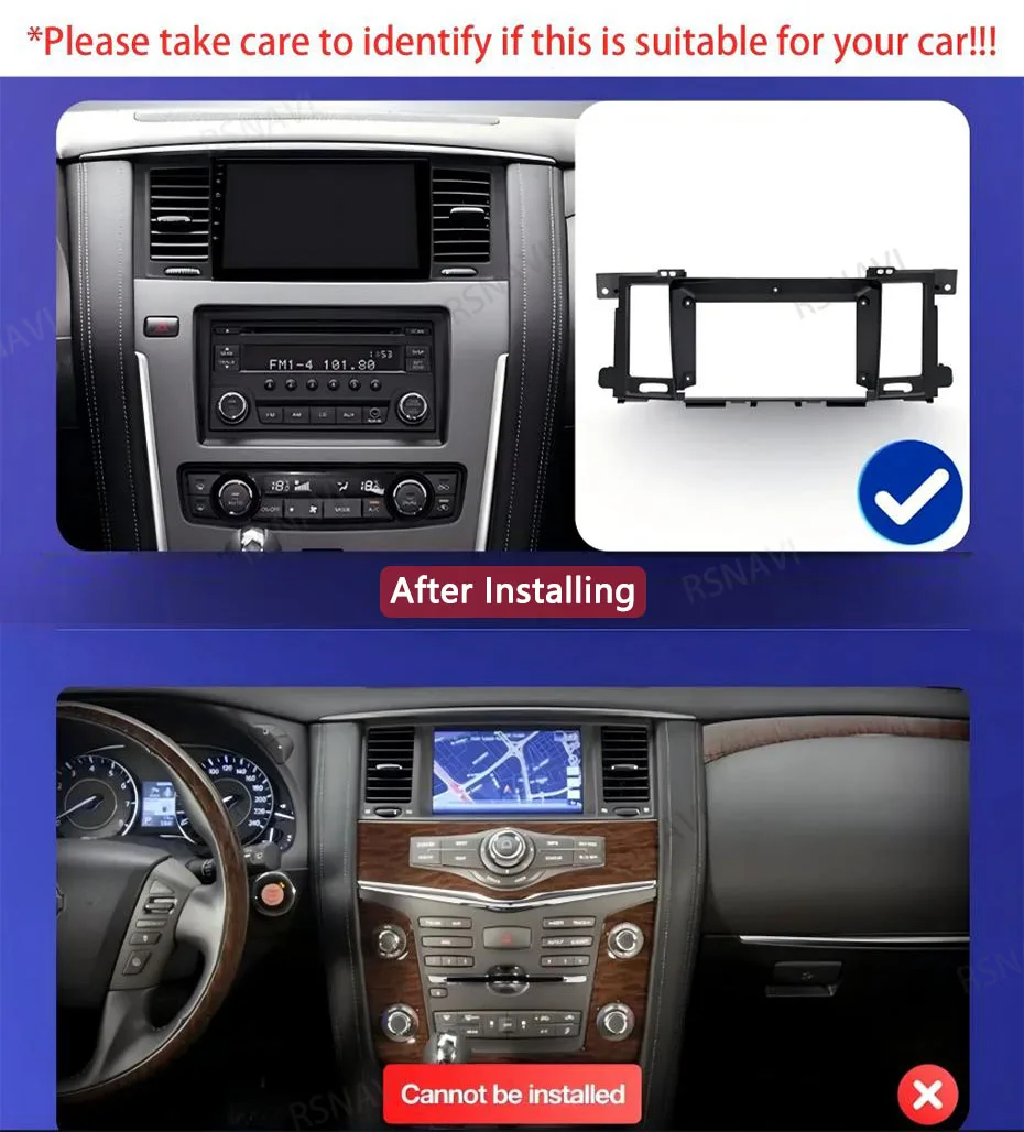 Radio Android 15 de 9 pulgadas para Nissan Patrol Y62