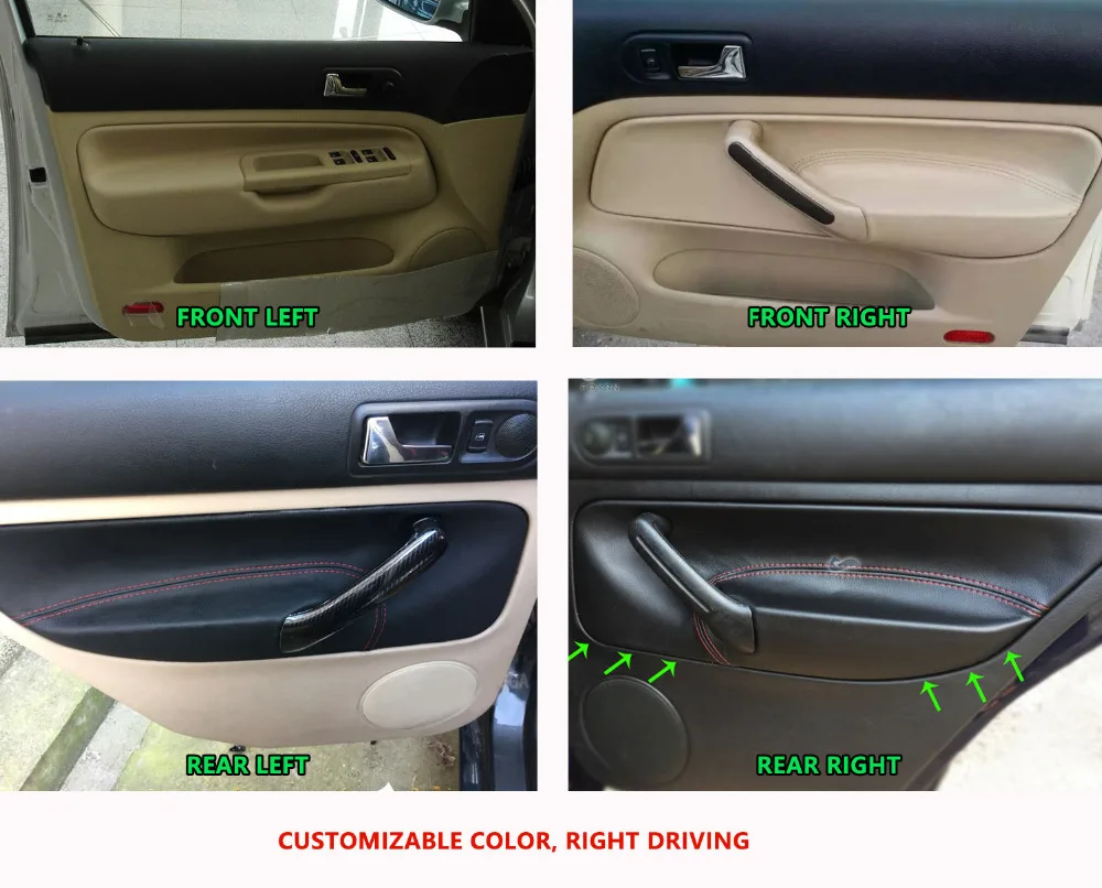 Funda de reposabrazos y tirador para VW Golf IV, Bora y Jetta - imagen 4