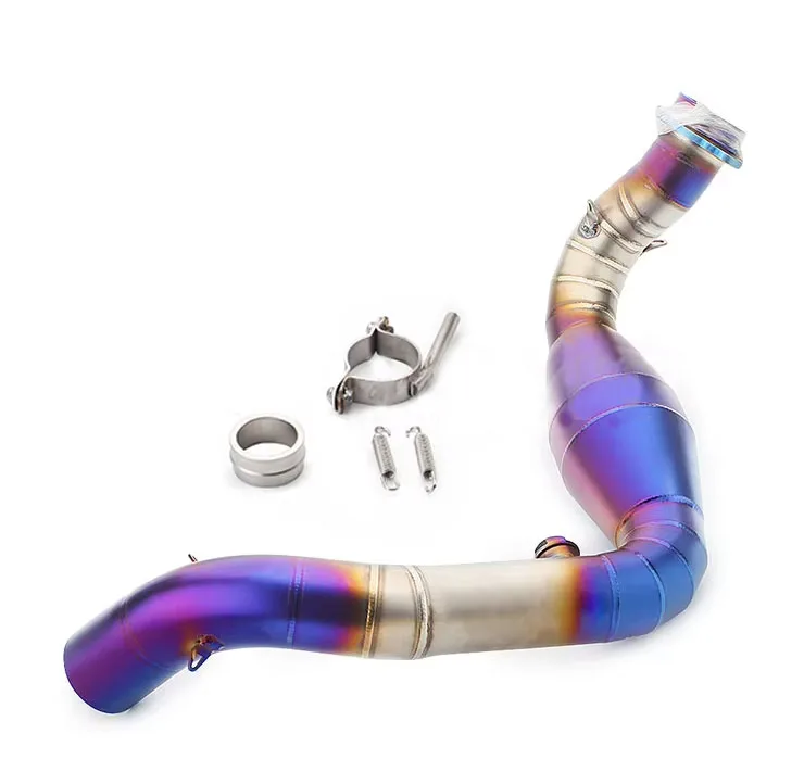 Tubo escape delantero acero inoxidable BMW G310 G310R - conexión - imagen 2