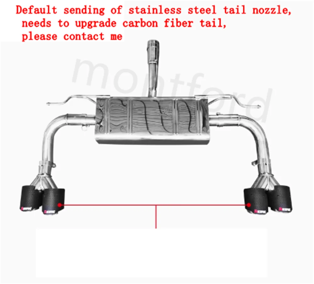 Tubo de escape de parachoques trasero de coche de alta calidad para Ford Focus Mk4 Wagon / Estate 2019 2021 2023 tubo de escape de parachoques trasero LED - imagen 5