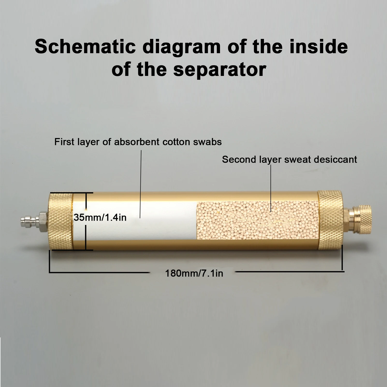 Filtro separador aceite y agua para compresor de aire - imagen 5