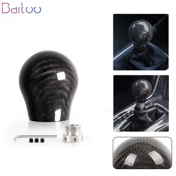 Pomo de cambio de fibra de carbono para caja manual con adaptador