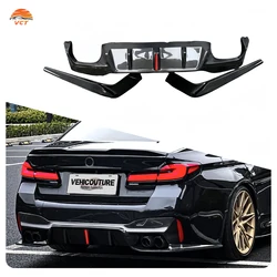 Difusor trasero LED fibra de carbono BMW G30 G38 F90 M5 2017-2020