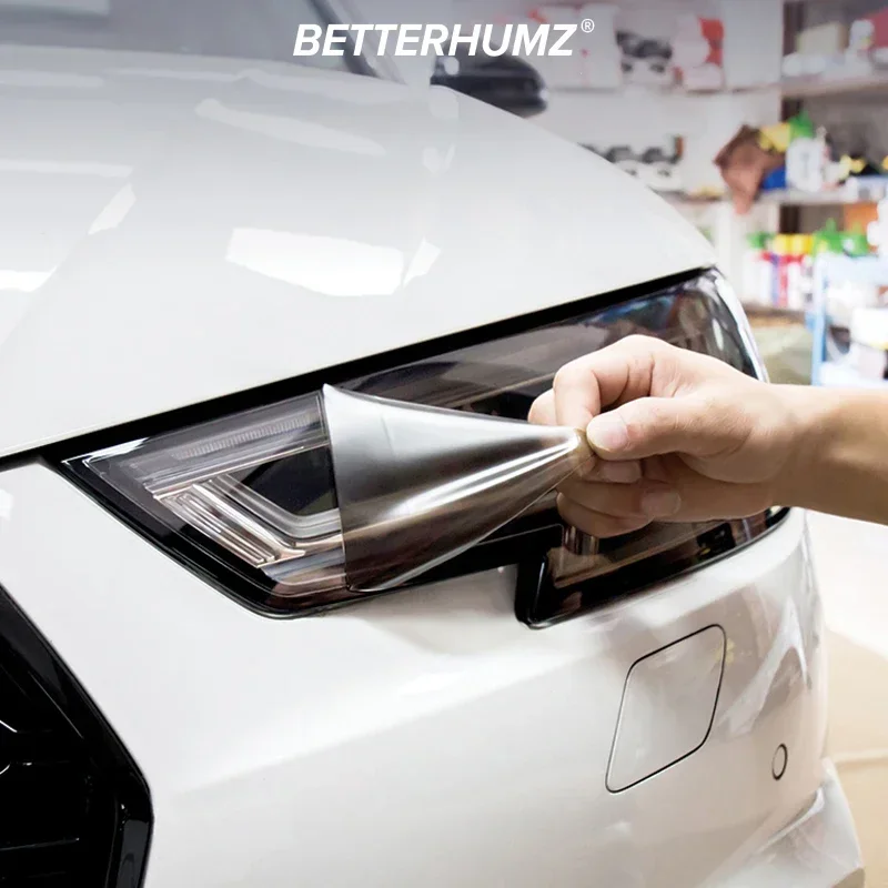 Luz negra tinte de coche faro luz trasera faros antiniebla vinilo pegatina para Audi A3 A4 A5 A6 A7 A8 Q3 Q5 Q7 S3 S4 S5 - imagen 5