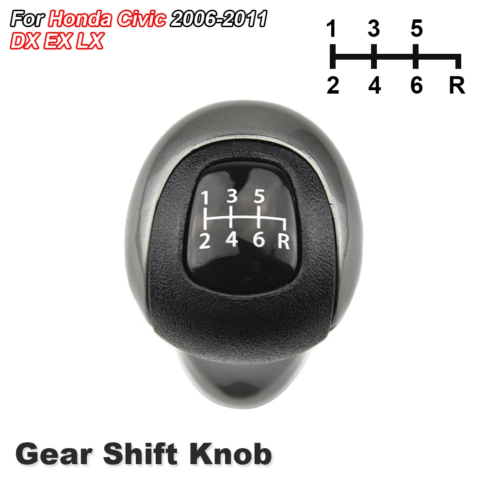 Pomo de cambio Honda Civic 2006-2011, 6 velocidades 54102-SNA-A01 - imagen 3