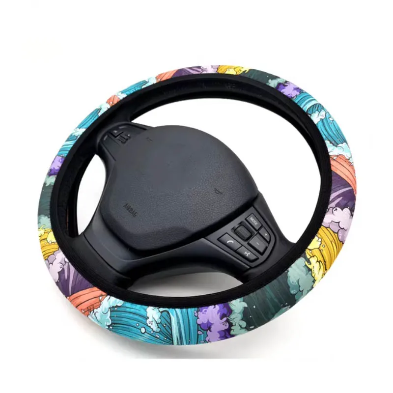 Funda de volante JDM estilo japonés neopreno antideslizante 15" - imagen 5
