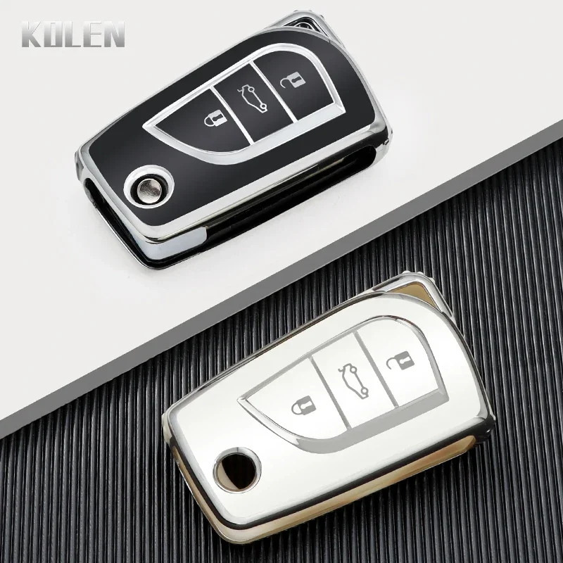 Funda de TPU para llave Toyota Auris, Corolla, Yaris y RAV4