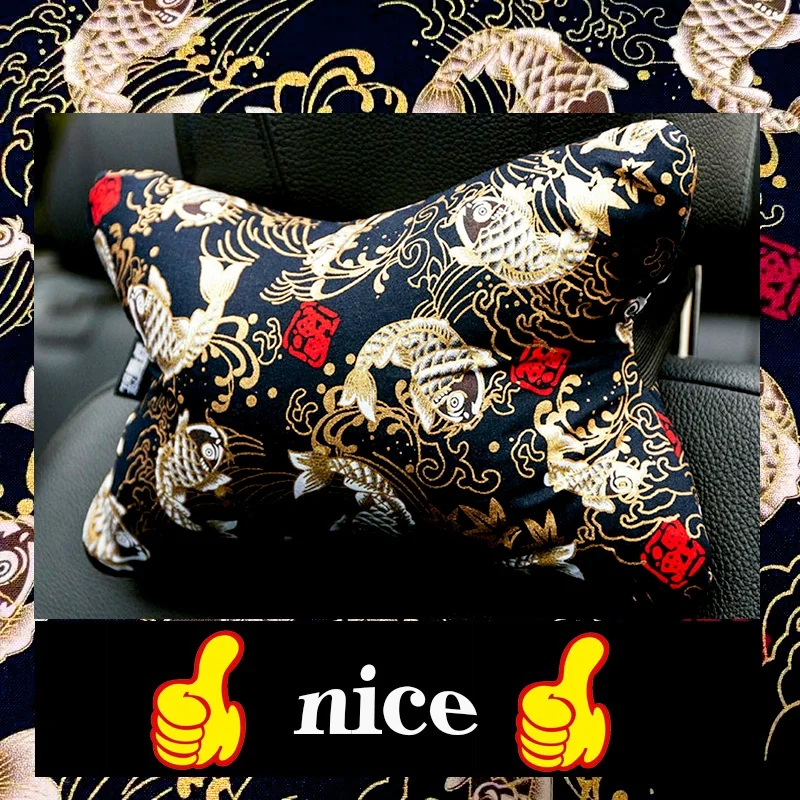 Almohada cervical universal para coche JDM con diseño ukiyo-e - imagen 4