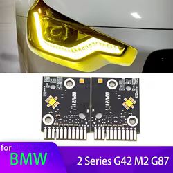Módulos LED Angel Eyes amarillos estilo CSL para BMW G42 y G87