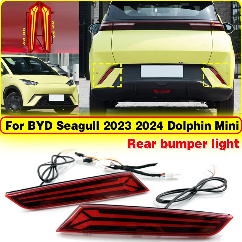 Reflector LED de freno trasero para BYD Dolphin Mini 2023-2024