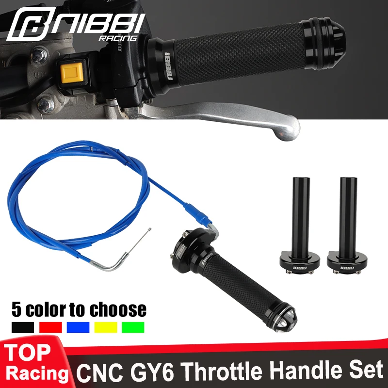 Empuñadura acelerador CNC giratoria NIBBI – GY6, scooter y enduro
