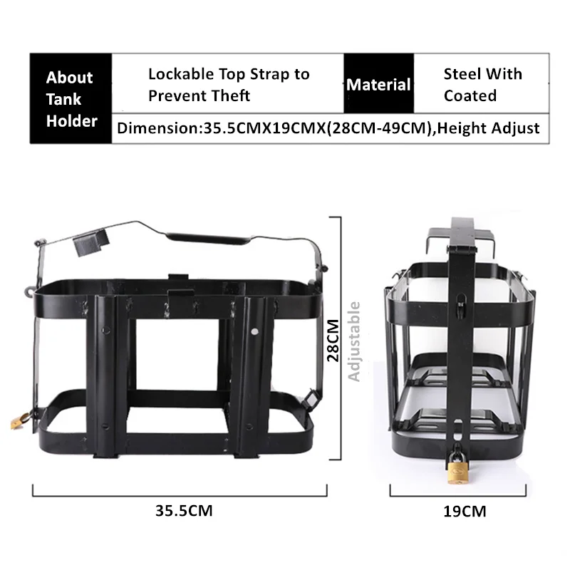 Soporte para bidón de combustible diésel para camión, SUV y barco - imagen 3