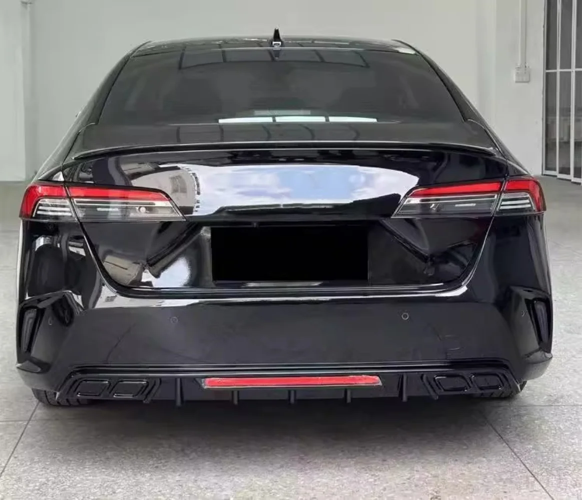 Alerón de labio trasero negro brillante para Honda Inspire 2023 2024, luz de freno mejorada, lámpara de parachoques trasero, accesorios para automóviles - imagen 5