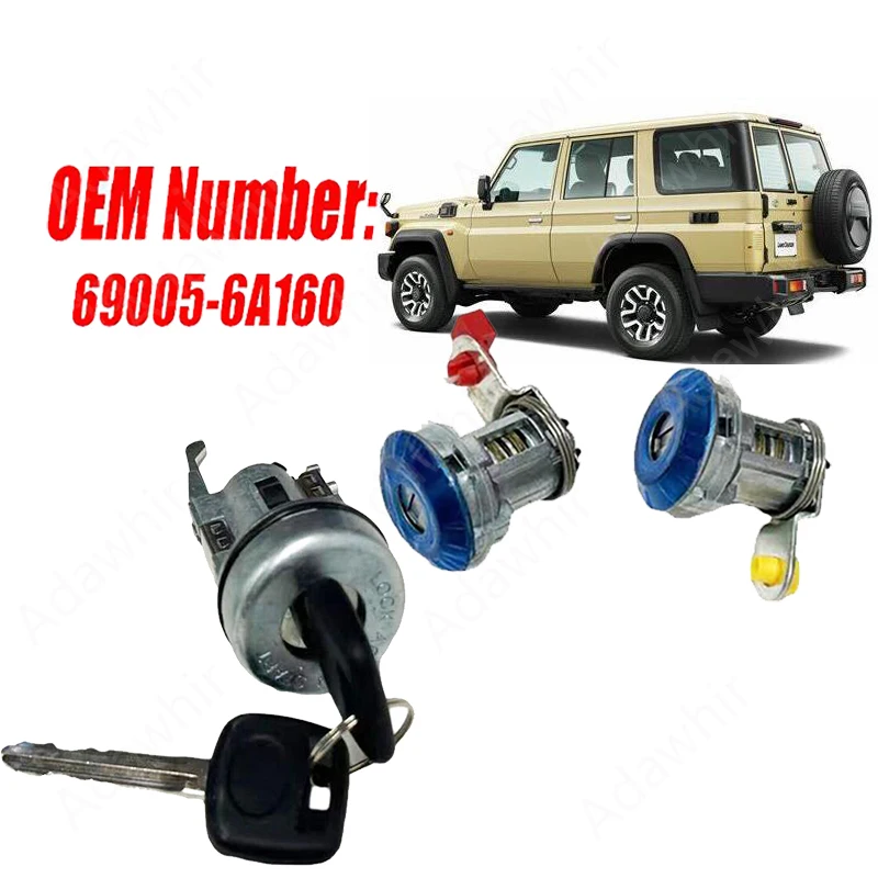 Cerradura de puerta Toyota Land Cruiser serie 75 – OEM 69005-6A160 (2 uds)