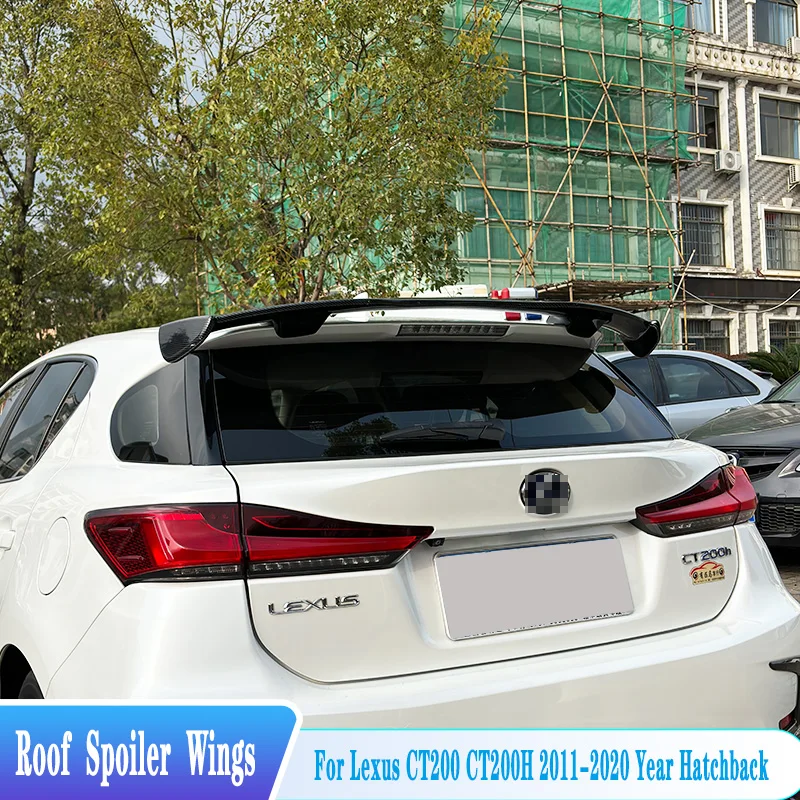Alerón de techo Lexus CT200h 2011-2020 ABS carbono negro