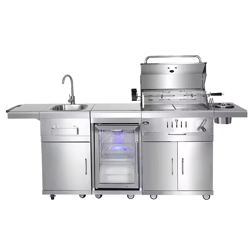 Gabinete cocina exterior acero inoxidable 304 jardín