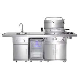 Gabinete cocina exterior acero inoxidable 304 jardín