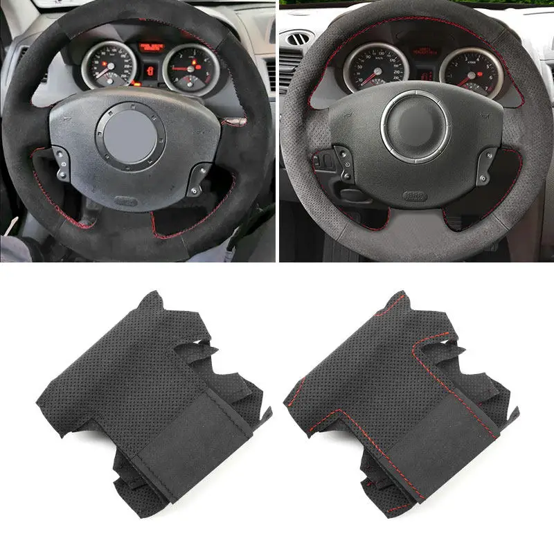 Funda de volante trenzada para Renault Mégane II, Kangoo y Scénic II