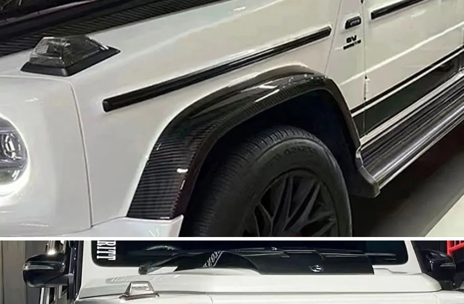 Detalle del kit de modificación para arco de rueda