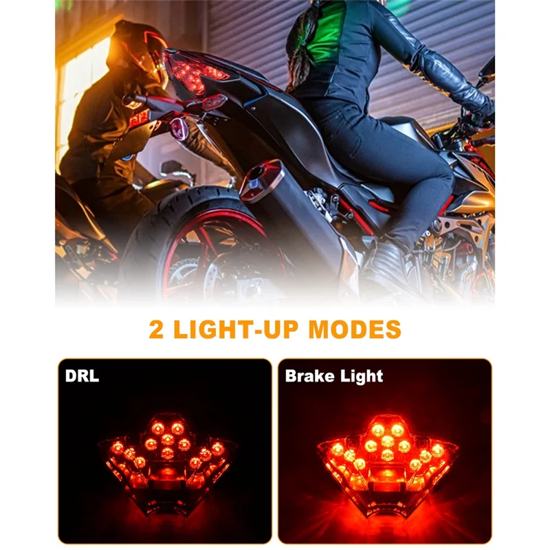 Luz de freno LED integrada – Kawasaki Ninja 500 EX500 2024-2025 - imagen 2