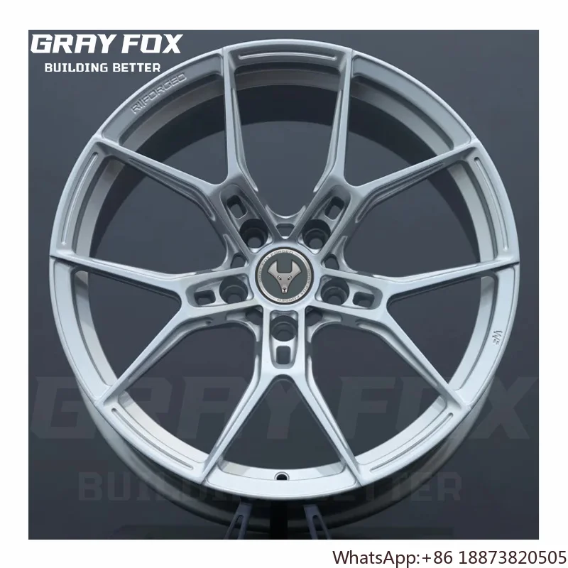 Rueda forjada de aleación cóncava profunda plateada personalizada de 19 pulgadas 5x112 5x120 para llantas Mercedes C63 CLA SL CLS C GT50 W205 W206 W213
